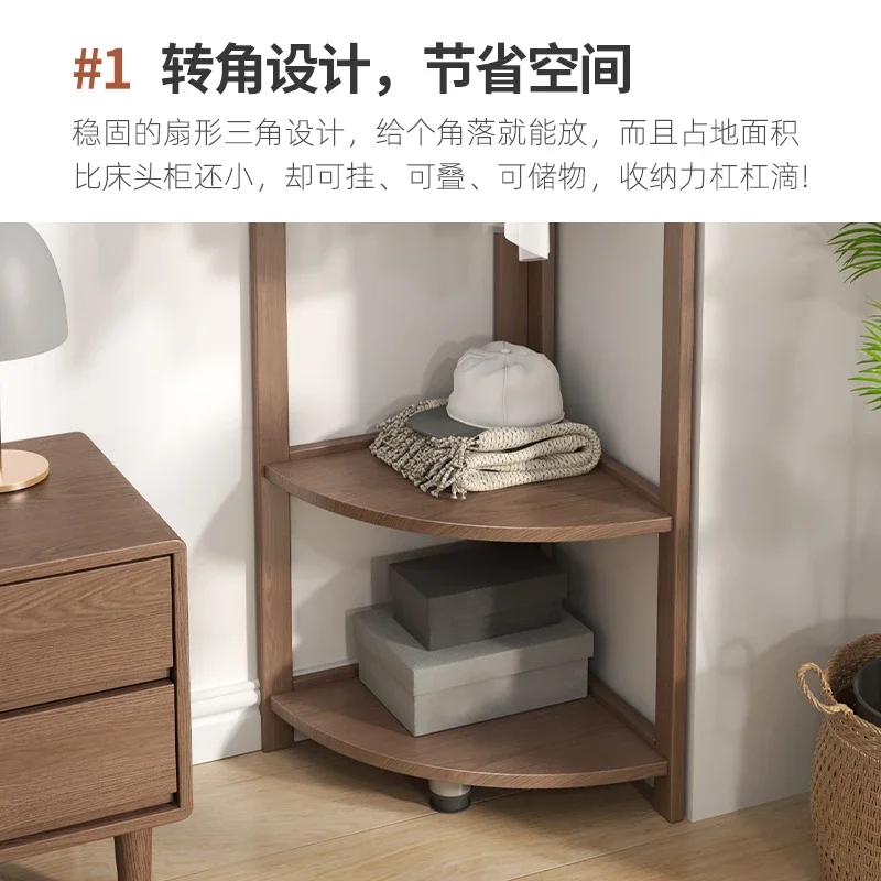 Simple Solid Wood Coat Rack for Bedroom Stable Structure Modern Design Easy to Clean Easy to Use Premium Quality High Quality