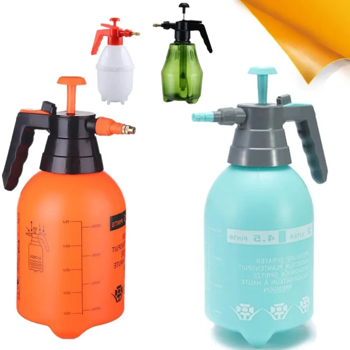 1-Piece Hand Pressure Water Sprayer Trigger Air Pump Garden Disinfection Sprayers Spray Bottle Car Watering Can  GardeningTools