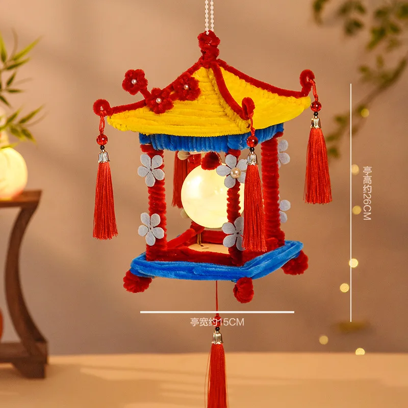 2026 Jaar Van Het Paard Nieuwe Lichtgevende Lantaarn Decoratie Rekwisieten Speelgoed Kinderen Handgemaakte Diy Materiaal Pakket Oude Stijl Lantaarns