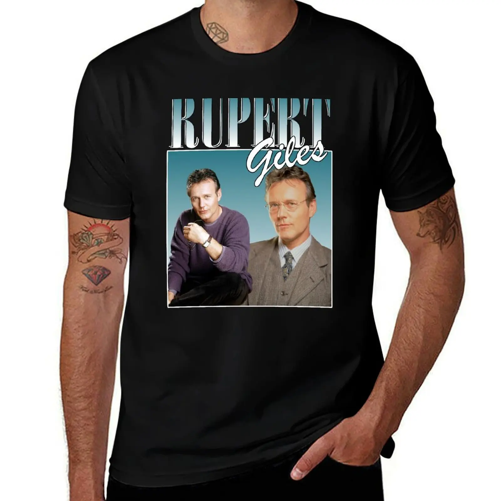 

Rupert Giles Classic Design Buffy T-Shirt man t shirts for men casual t shirts with prints