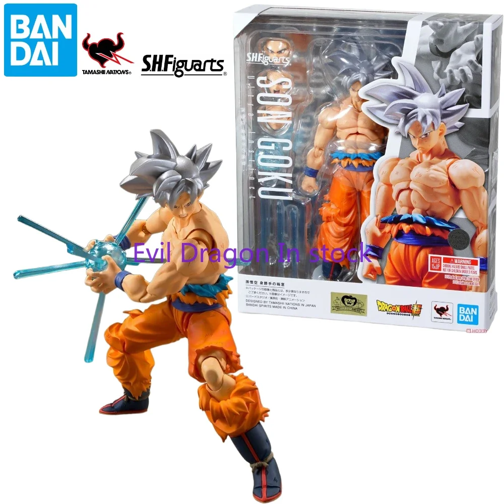 ในสต็อก Bandai S.H.Figuarts Dragon Ball Shf Son Goku Ultra Instinct Action Figure ของเล่นของขวัญ