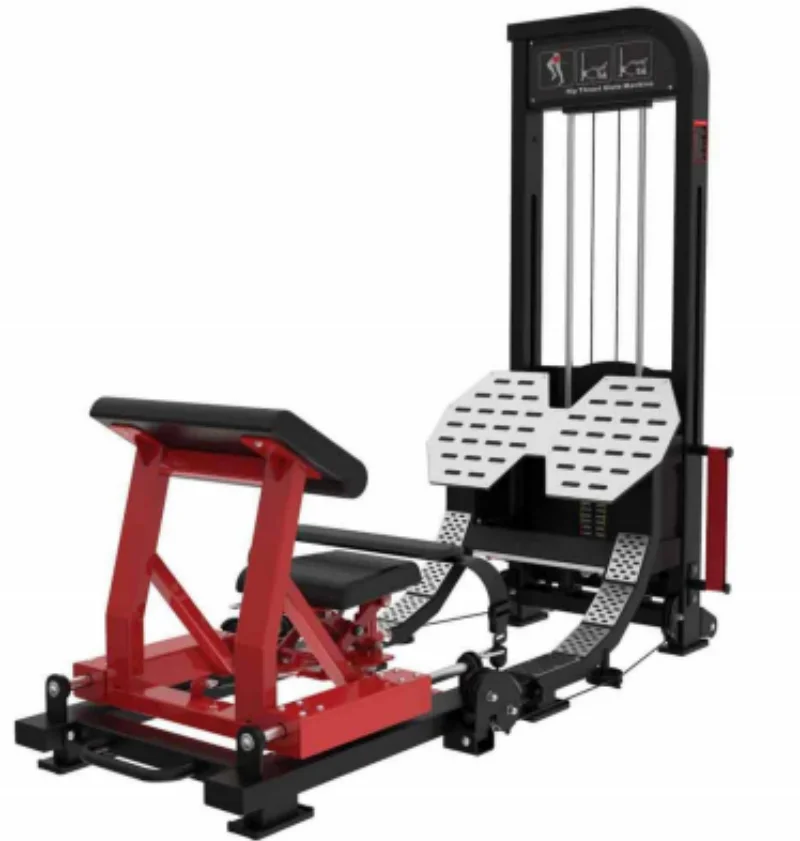 

China Commercial Gym Fitness Strength Equipment Weight Stack Selectorized Multi Thrust Builder Glute Machine