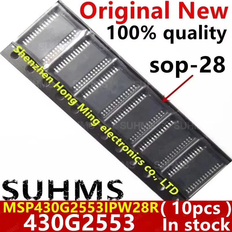 (10piece)100% New MSP430G2553IPW28R MSP430G2553IPW MSP430G2553 430G2553 TSSOP28
