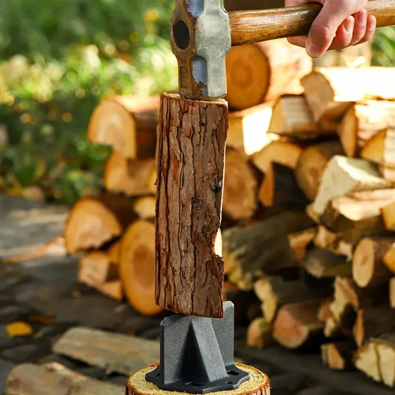 1PCS Wood Splitter Portable Firewood Kindling Splitter Manual Wood Splitting Axe Tool view 5