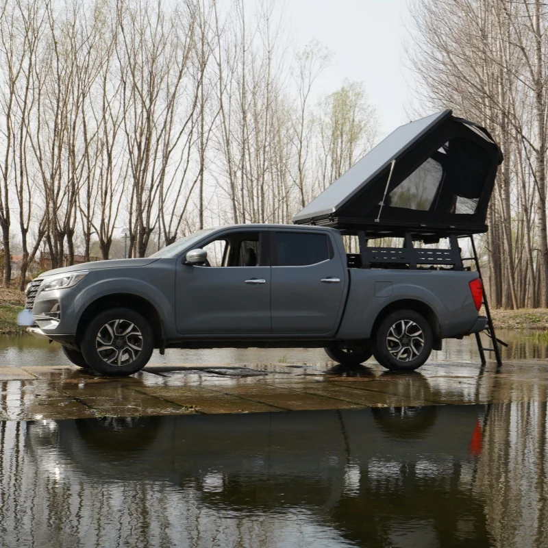 

Aluminum Hard Shell Roof Top Tent, Waterproof Clamshell Rooftop Tent For 4x4 Off-Road Overland Camping