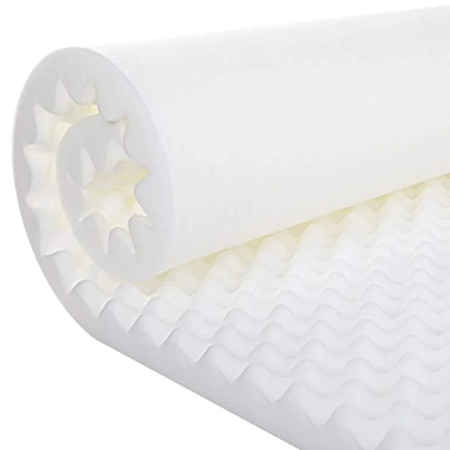 

Gilbin Foam Mattress Topper, Egg Crate Hi-Density Foam Pad, Mattress Pad, and Bed Topper for Support