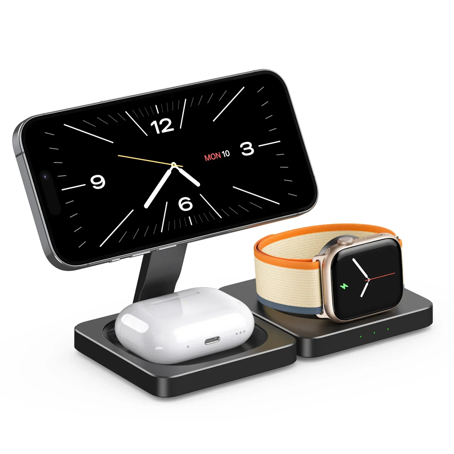 

3-in-1 Wireless Charging Station 3 in 1 Phone Charger Base Mobile Phone Chargers Watch High Speed Charger Smartwatch Magsafe 7