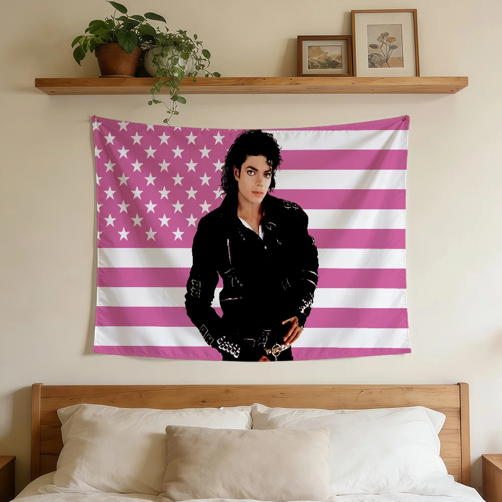 SINGER M-MichaelS J-JacksonS Flag Durable Outdoor Indoor Patio Festive Decoration Classic Design Pole Wall Room Banner