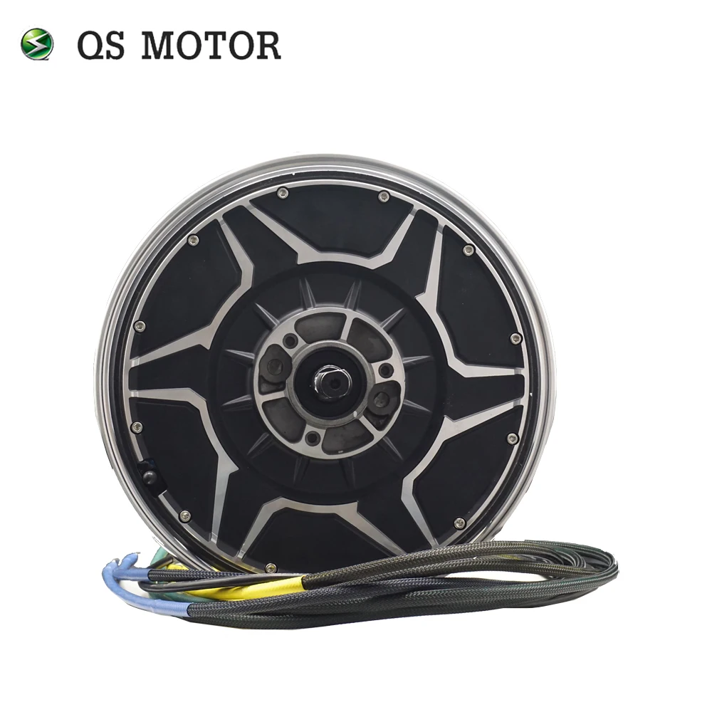 QSMOTOR 12*3.5inch 268 80H 20kW 72V Powerful Racing Hub Motor for High Speed Electric Motorcycles