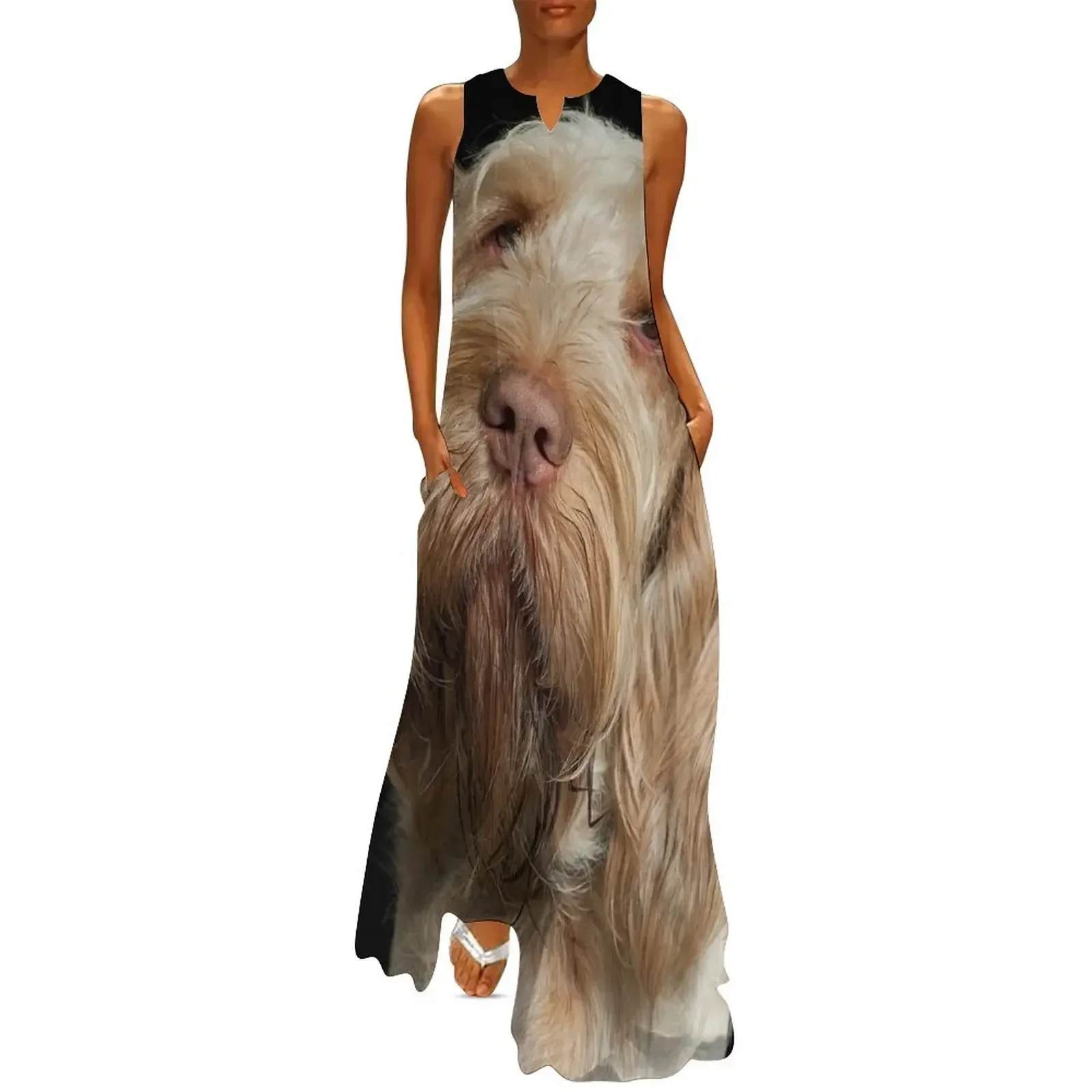 

Head tilt Spinone Long Dress Womens dresses loose women's dress elegant women's sets Dress