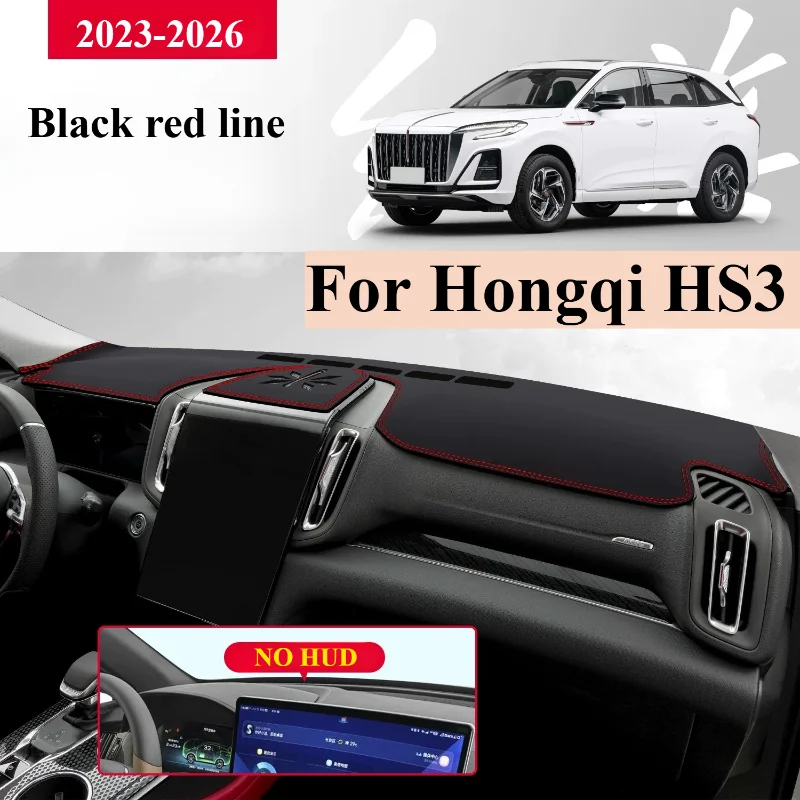 For Hongqi HS3 2023-2026 Anti-Slip Anti-UV Mat Car Dashboard Cover Pad Dashmat Protect Sunshield Pad Accessories