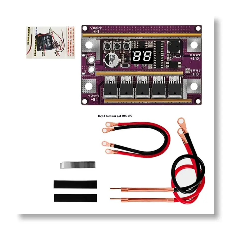 ✱DIY Spot Welder Spot Welding Machine Control Board 99 Gear Adjustable for 14650/17490/18650/21700/26650/32650 Batter