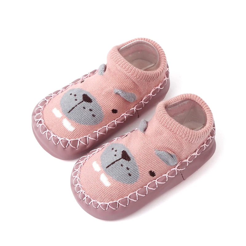 Toddler Baby Sock Shoes Soft Sole Cute Cartoon Non-slip Flats Cute Baby First Walking Shoes for0 18 months