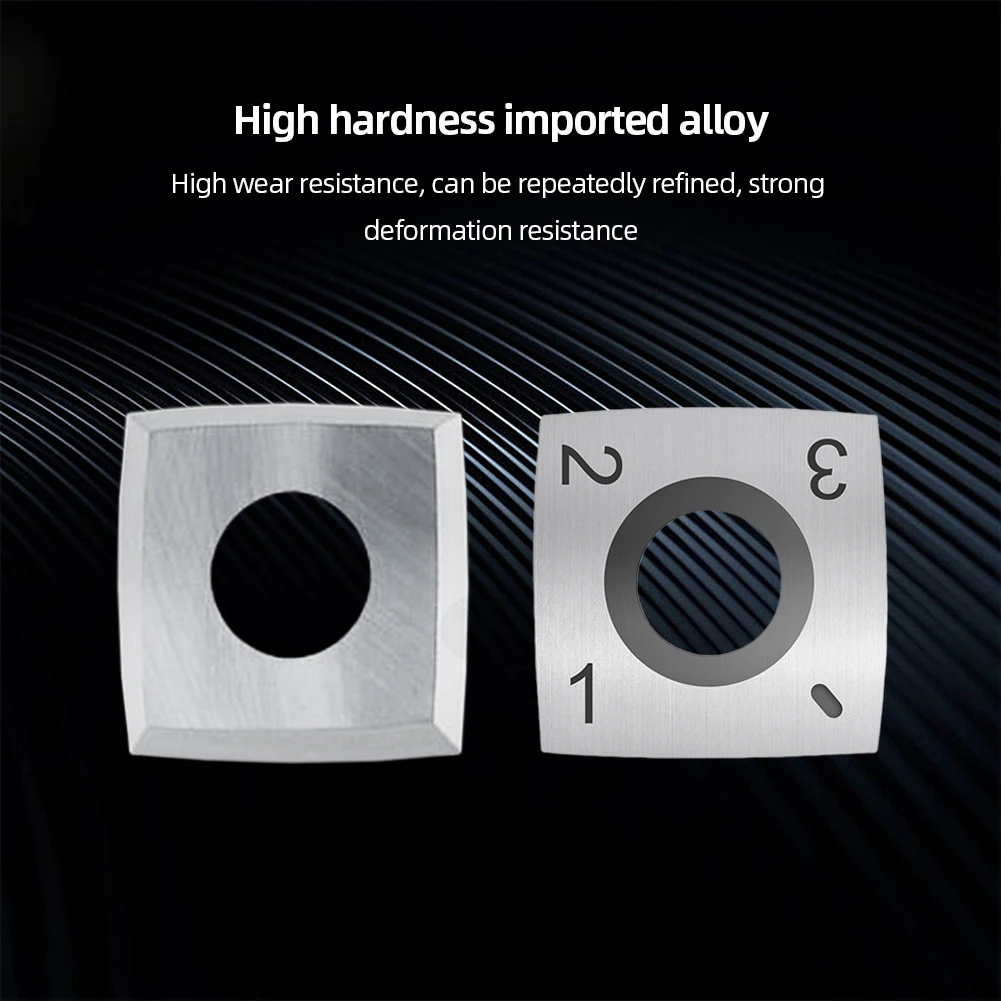 Inserti Frese Lame Utensili da taglio in metallo duro a 4 bordi Taglierina per inserti in metallo duro per tornitura del legno per la lavorazione del legno Testa di pialla elicoidale a spirale