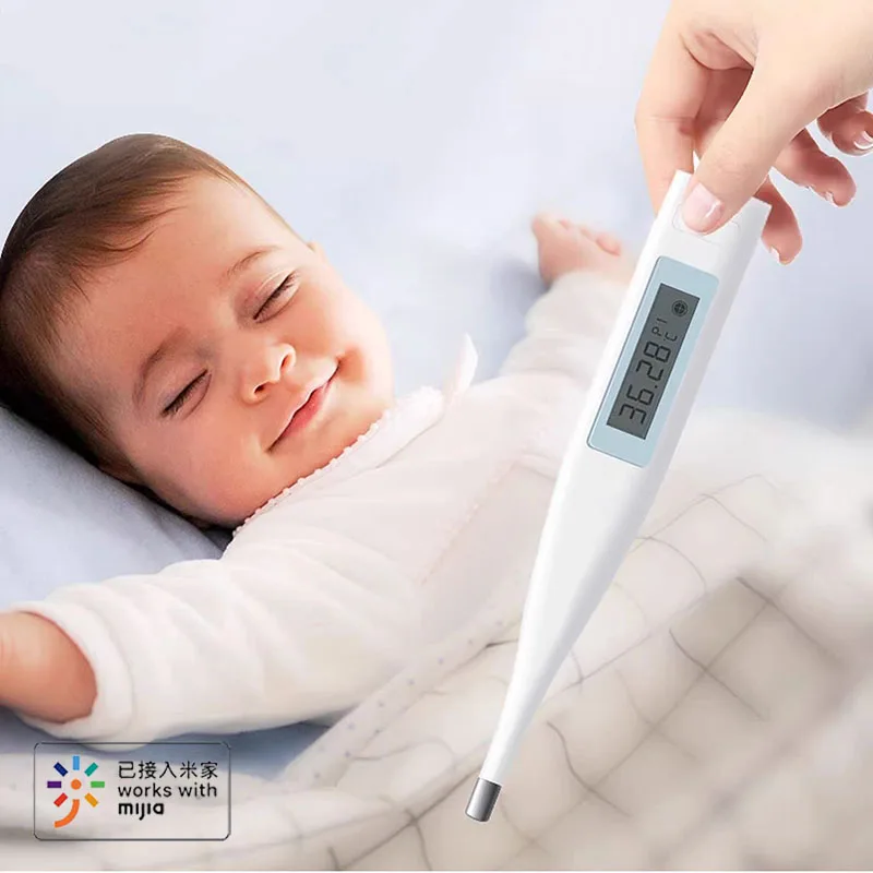 

Miaomiaoce Smart Digital Thermometer with LCD Screen Temperature Measurement Oral and Axillary Thermometer Work with Mijia App
