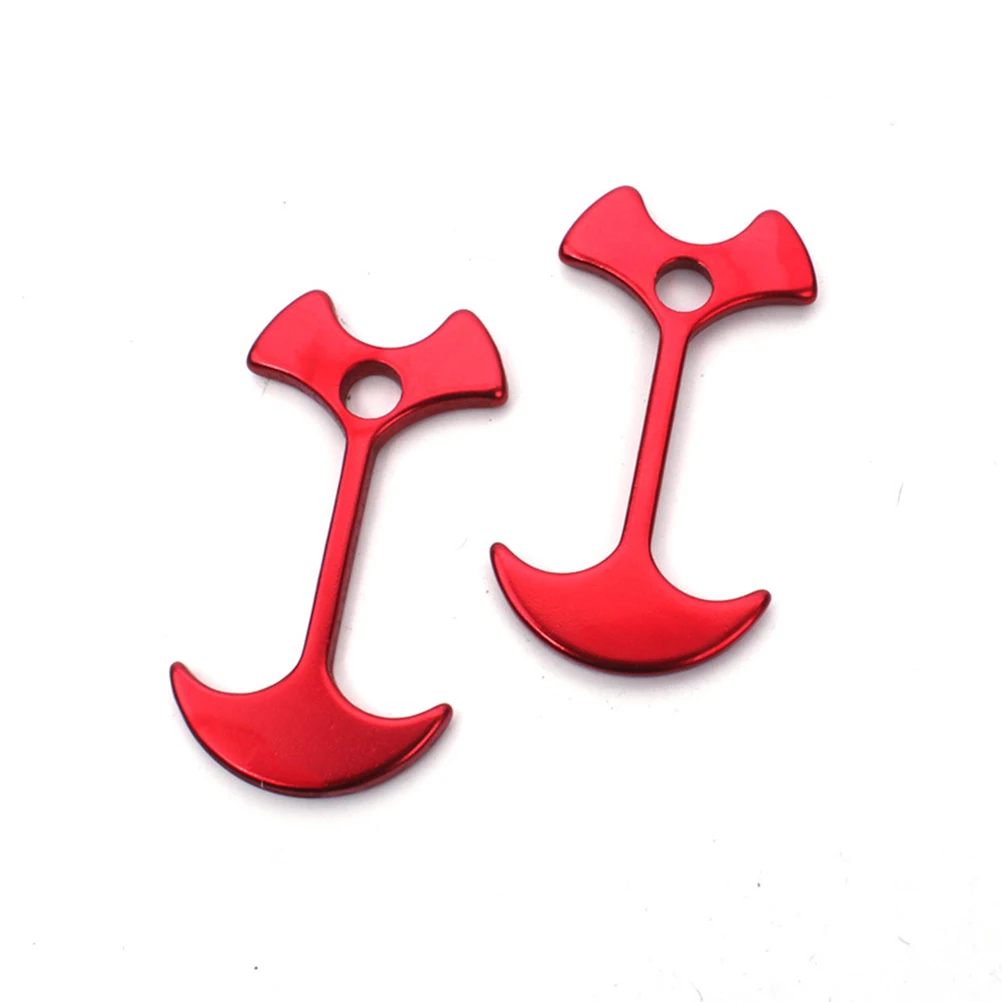 

2 pcs Herringbone Pegs Rope Fastener Nail Aluminum Camping Cord Fastener for Outdoor Tents Sleep Bags Backpacks