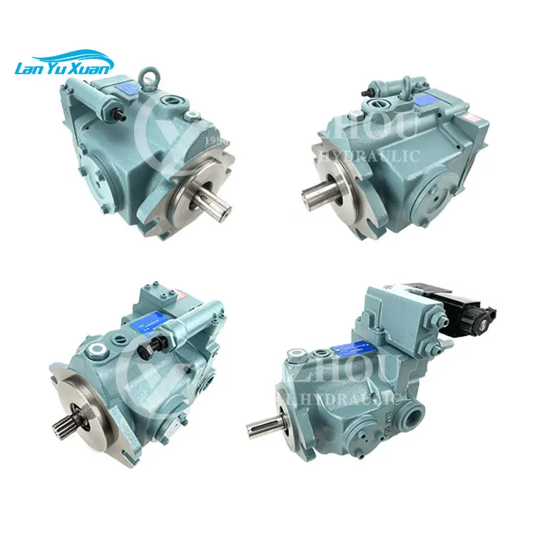 With solenoid valve V series Piston Pump,  V8 V15 V23 V38 V50 V70 hydraulic axial variable displacement pump