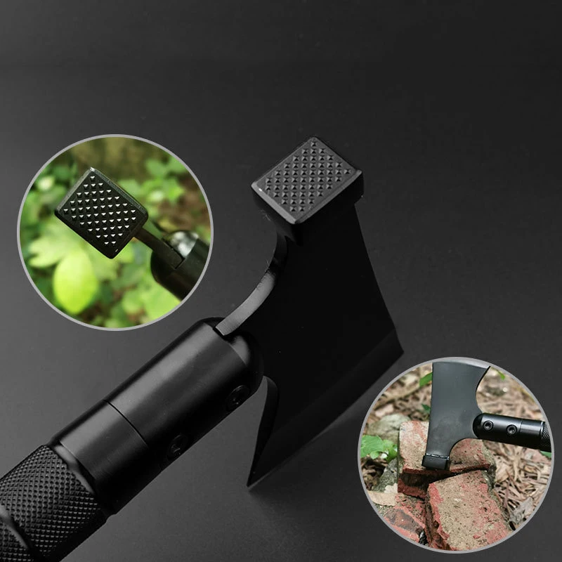 Outdoor Multifunctional Portable EDC Woodworking Hammer Fire Axe Camping Survival Tool