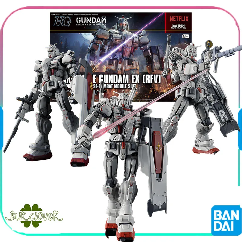 مجموعة ملحقات نموذج التجميع الأصلية من Bandai GUNDAM HG Series 1/144 RX78(G)E GUNDAM EX من نماذج الشخصيات المتحركة