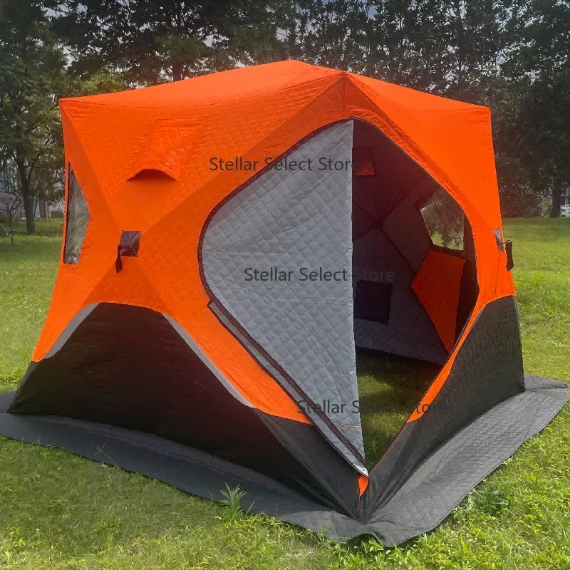 Folding Set-up Insulated Quilted Pop-up Frame Winter Tent for Ice Fishing