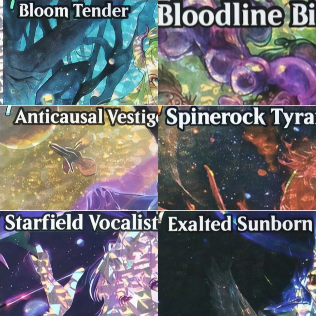ECL/TMT FractureFoil "Bloodline Bidding/Spinerock Tyrant/" Magical Proxy Game High Quality Gathering Board Game Trading Cards