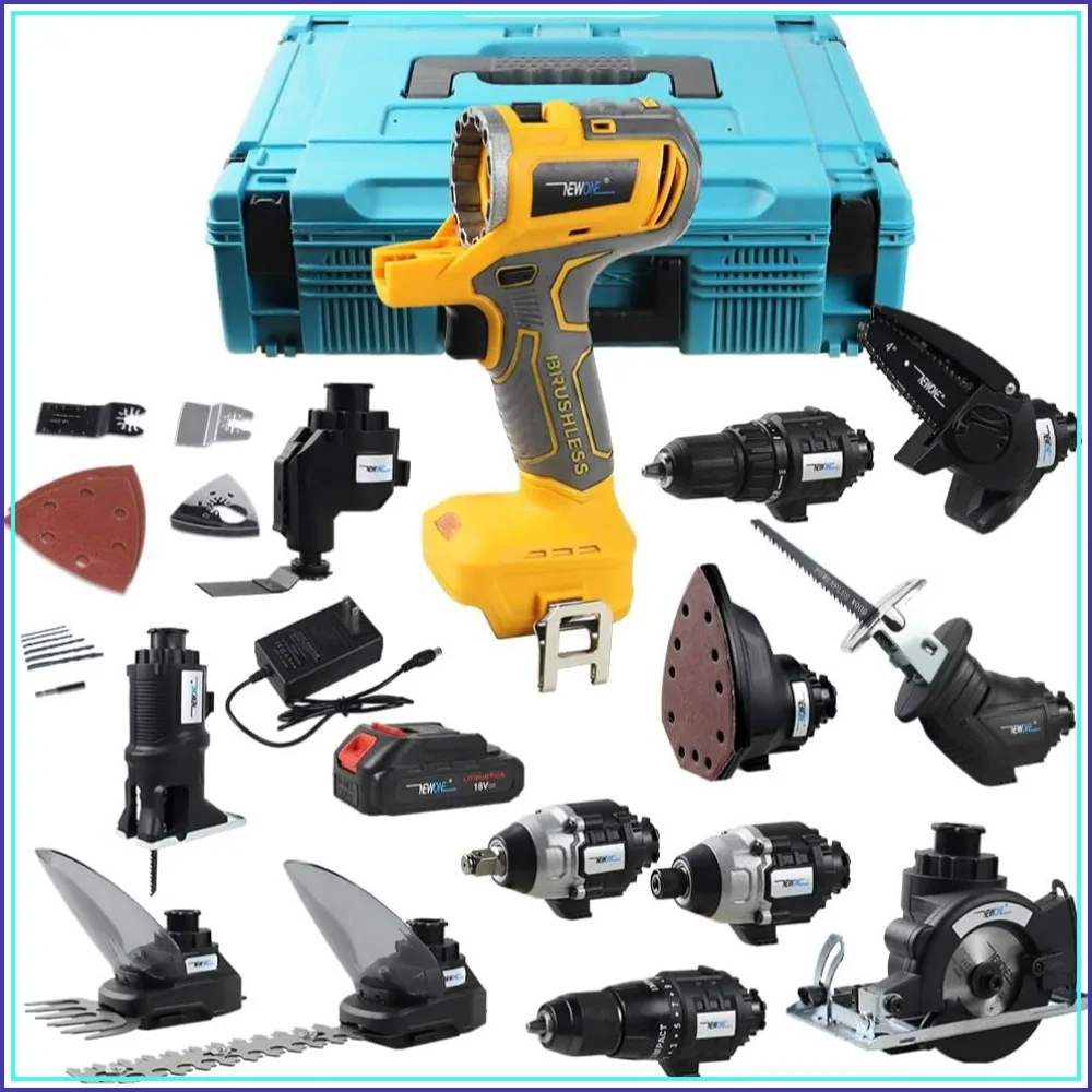 

12-Tool Power Tool Combo Kit Cordless Set, 2 Batteries & Charger, Compatible with 20V Battery