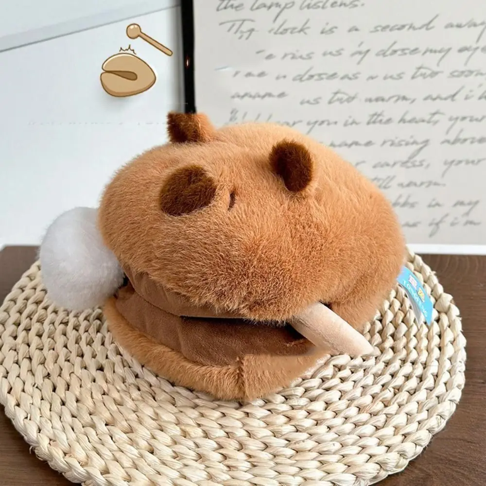 Capibara di pesce di legno Animali di peluche di pesce di legno Bambole capibara contabili Giocattoli di peluche capibara carini di cartone animato