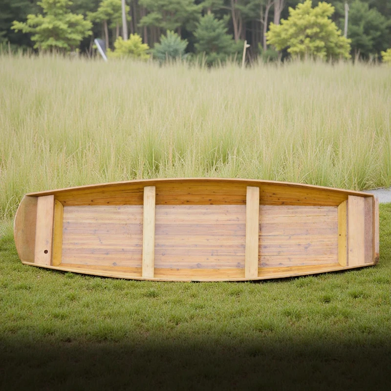 

FRP wooden boat solid wood fishing boat fishing boat