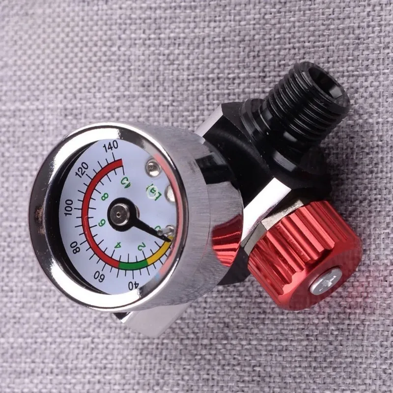 Vepart 1pcs Car Air Regulator Pressure Gauge Tool fit for Devilbiss Iwata 0-140 PSI new