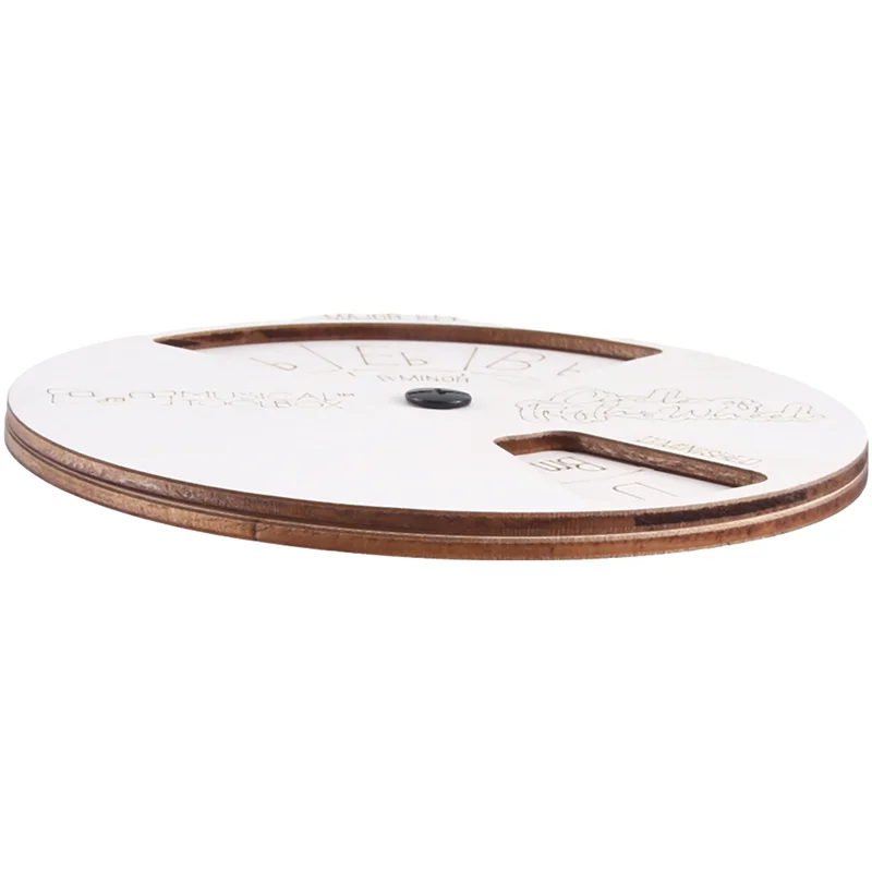 1 Piece Melody Tool, Circle Of Fifths For Musicians, To Readily Find Chord Combinations. (White) Wooden Melody Wheel - view 4