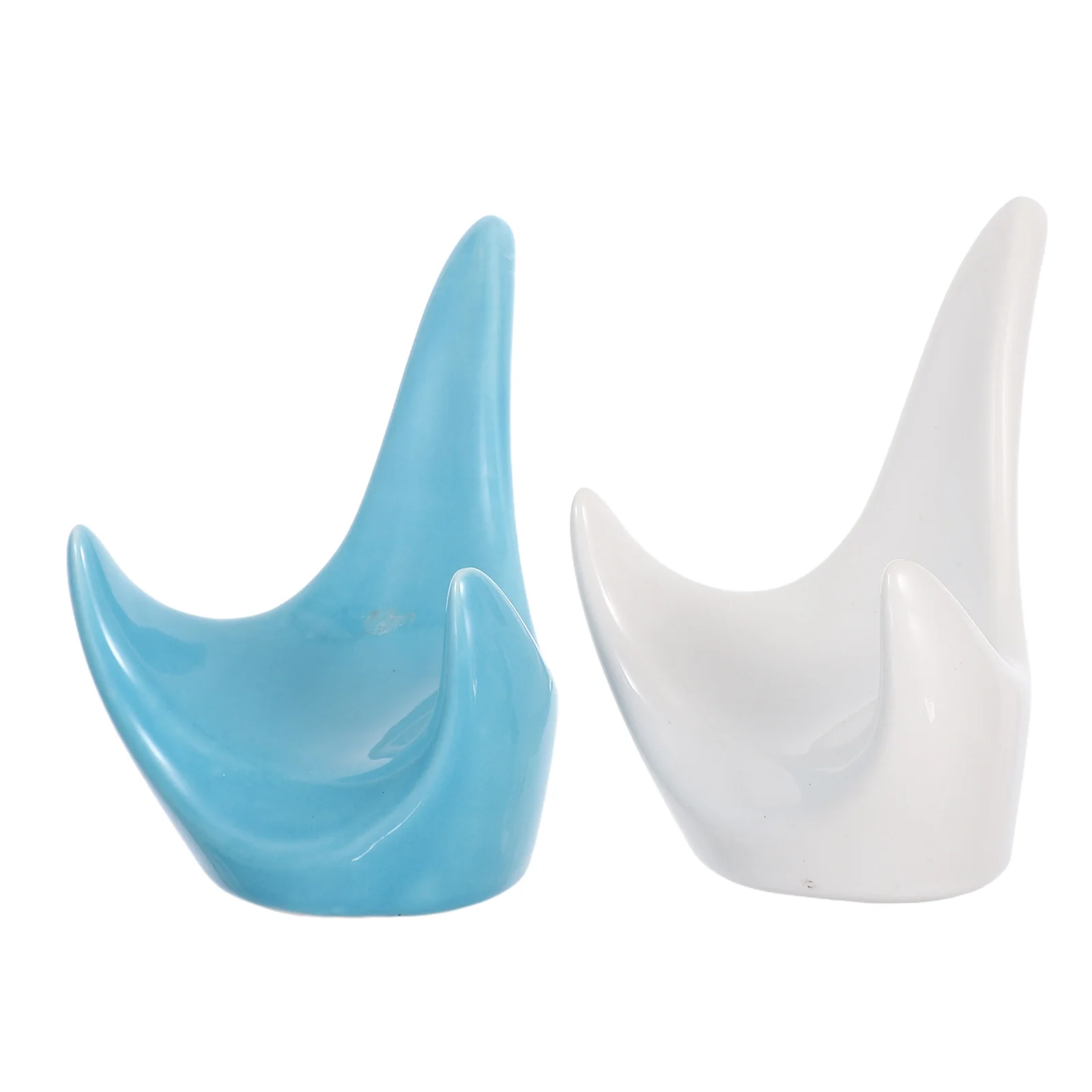 

2Pcs Ceramic Instrument Stand for Ocarina 6-Hole and 12-Hole Display Holder Stable Base Ocarina Support Accessory