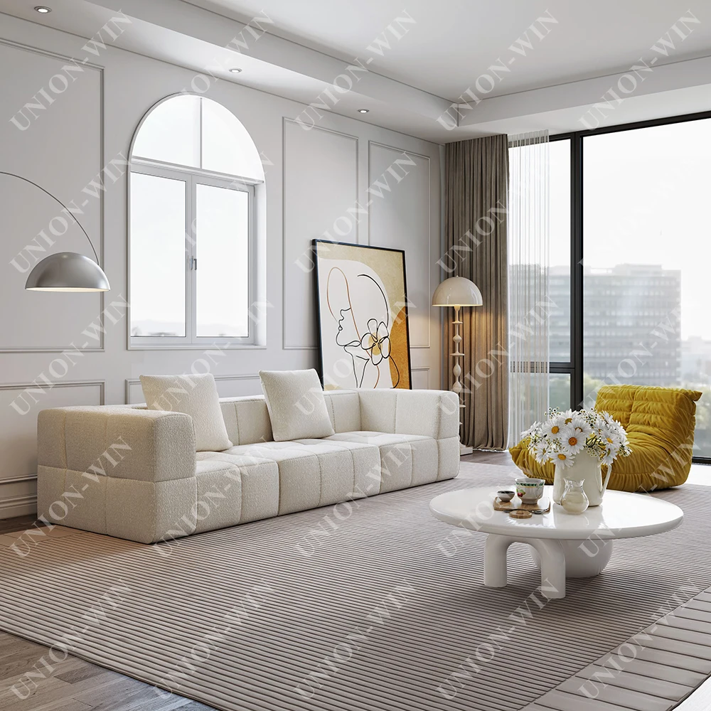 Beezin Ottoman Living Room Foam Foldable Style Soft Round Bed Frameless Cheap Leisure Polymer Furniture Modular Compression Sofa