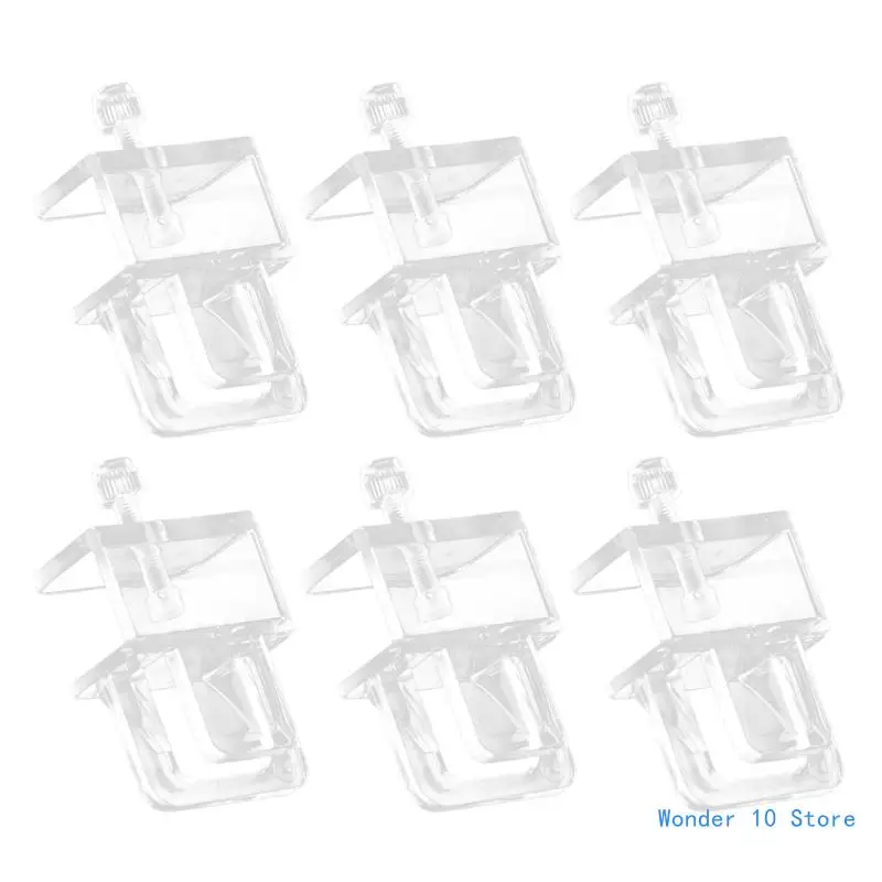 

6pcs/lot Small Fish Clear Clip Aquarium Fish Anti-escape Holder Cover