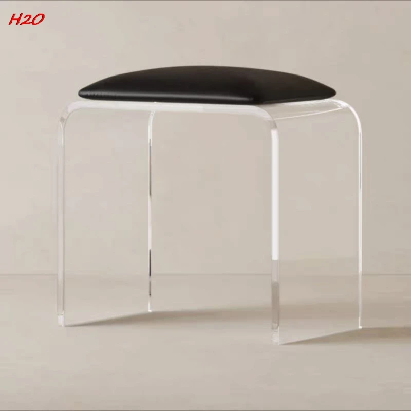 H2O Very Simple Person Chair Cream Style Household Door Makeup Change Shoes Dressing Stool Bedroom Simple Nail Dresser Chair