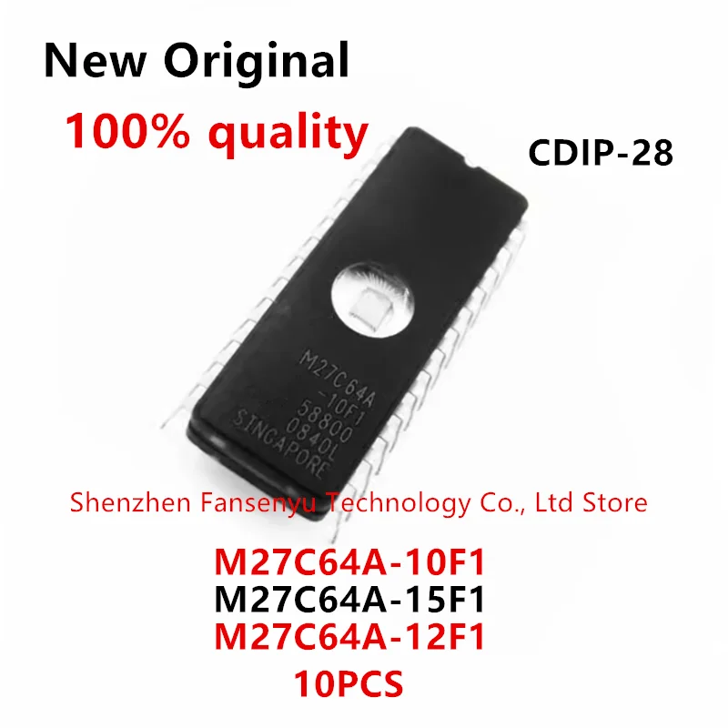10pcs/lot M27C64A-12F1 M27C64A-10F1 15F1 20F1 20F6 M27C64 27C64 M27C64A M27C64A-15F1 CDIP-28 In Stock