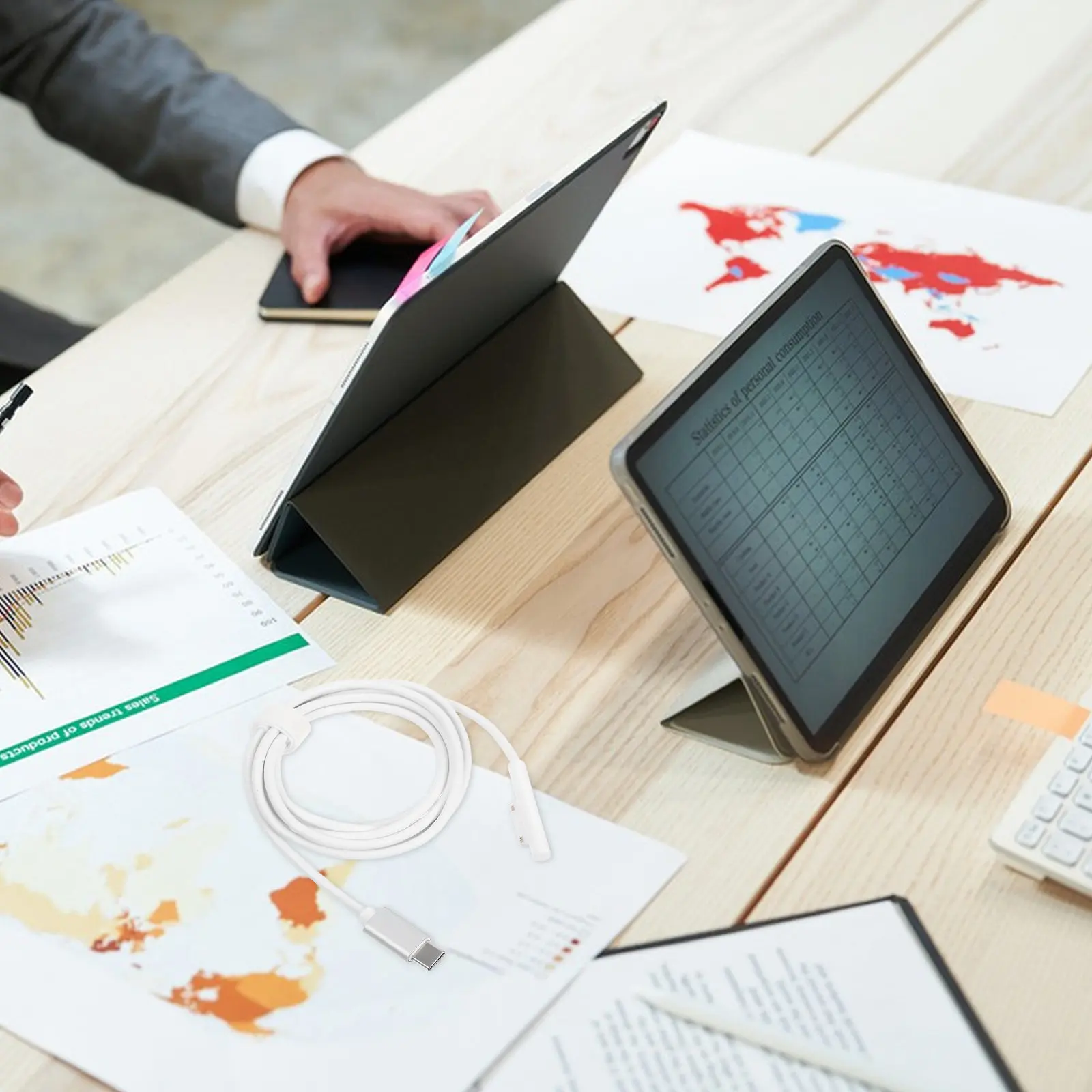 

60W Type- Supply Converter Plug Cable for Surface 5 Laptop Book 2 Book Copper Conductor Tpe Coating Gold Plated