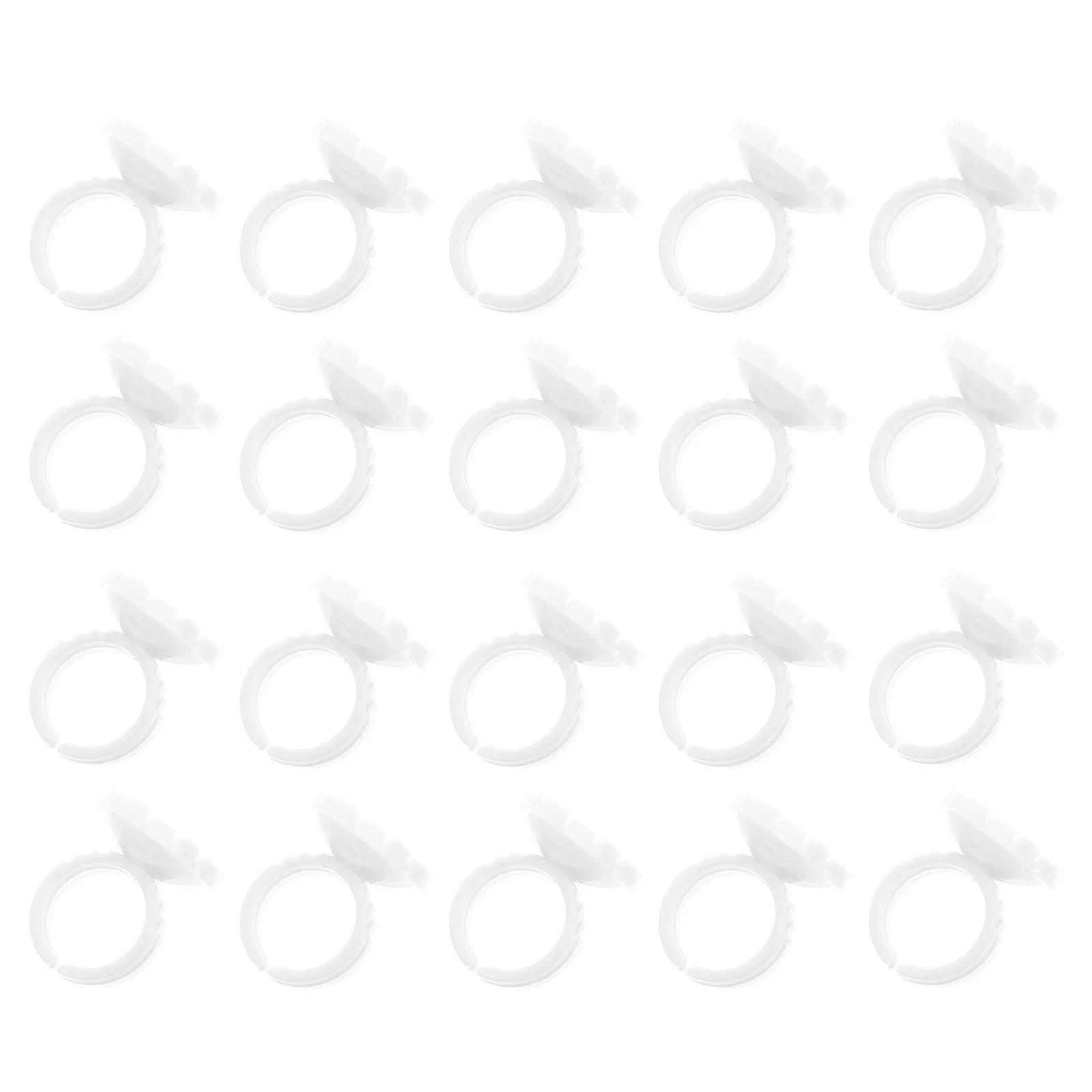 100 szt. Pierścieni do kleju do rzęs w kształcie kwiatka, narzędzie do przedłużania rzęs, wydajne kubeczki do przedłużania rzęs, akcesoria do makijażu do salonów kosmetycznych