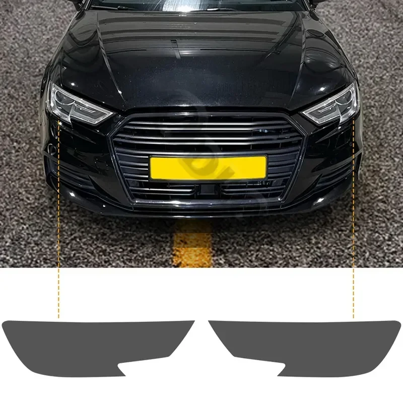 

Для Audi A3 8V S3 RS3 2017 2018 2019 2020 Sportback Tint Черная защитная пленка для фар автомобиля Защитная пленка для фар Наклейка из ТПУ