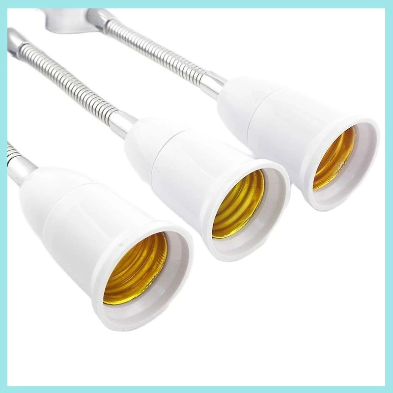 Flexible Lamp Bulb Adapter Light Bases Holder Converter On/Off Switch Converter E27 Socket 20CM EU/US/UK Plug AC 110-220V B2