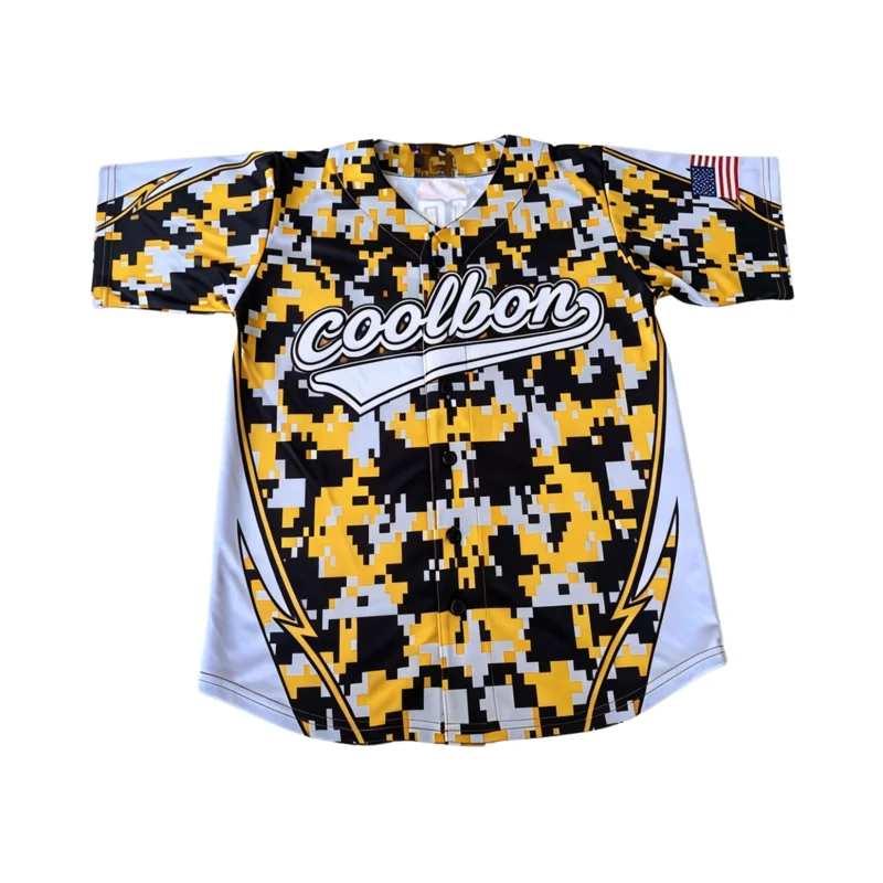 5PCS Custom Full Button Spirit Baseball Jersey Sublimated Team Name Number Baseball Uniform Design Your Own Sportswear