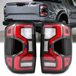 Car LED Tail Light Assembly For Ford Ranger T9 2022 2023 Side Marker Turn Signal Reverse Brake Lamp Running Light Accessories
