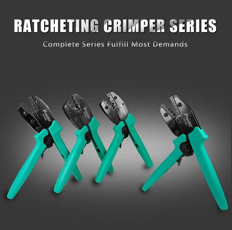pro'skit-hexagon-wire-terminal-ferrule-crimping-tool-self-adjusting-ratchet-crimping-pliers-electrician's-hand-toolsplierscp-301