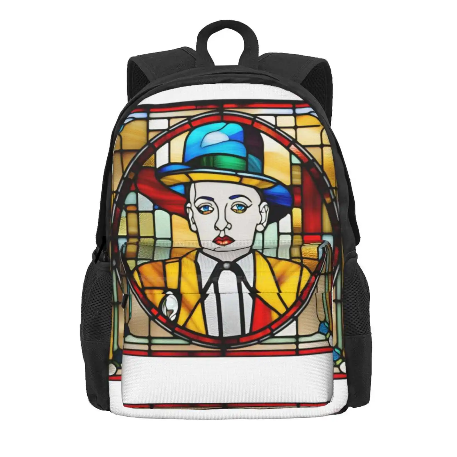 Boy George - Stained Glass Hot Sale Schoolbag Backpack Fashion Bags Stained Glass Boy George Music Pop Soul 70S Uk New York Ny