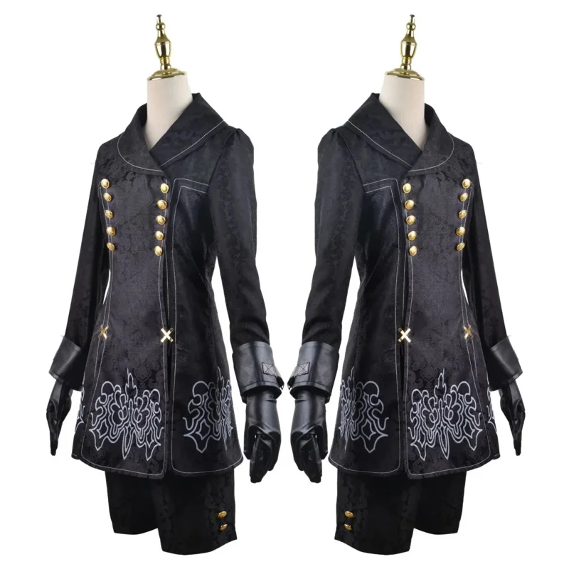 Reno automata cosplay traje yorha 9s no.9 tipo s roupa jogos terno masculino role play trajes festa de halloween fantasia