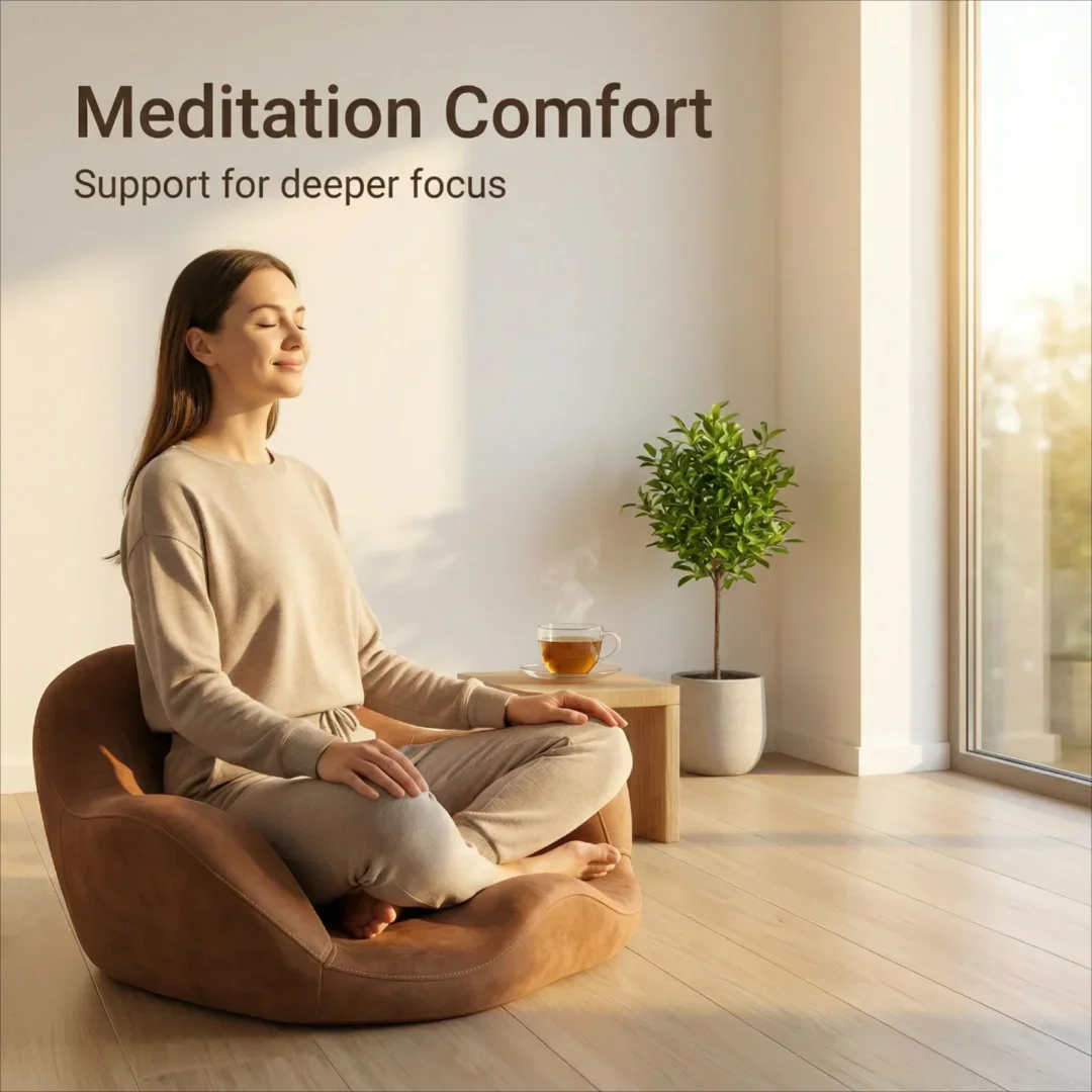 Floor Lumbar Support Cushion/Book Cushion Solid Color Thickened For Meditation Pillows Cushions Ergonomic For Home Office