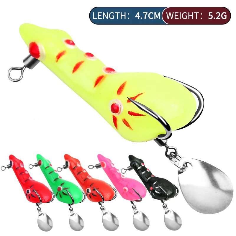 

Thunder Frog Bait Luya Bait Blackfish Frog Soft Bait Silicone Fishing Gear Artificial Bionic Swing Accessories