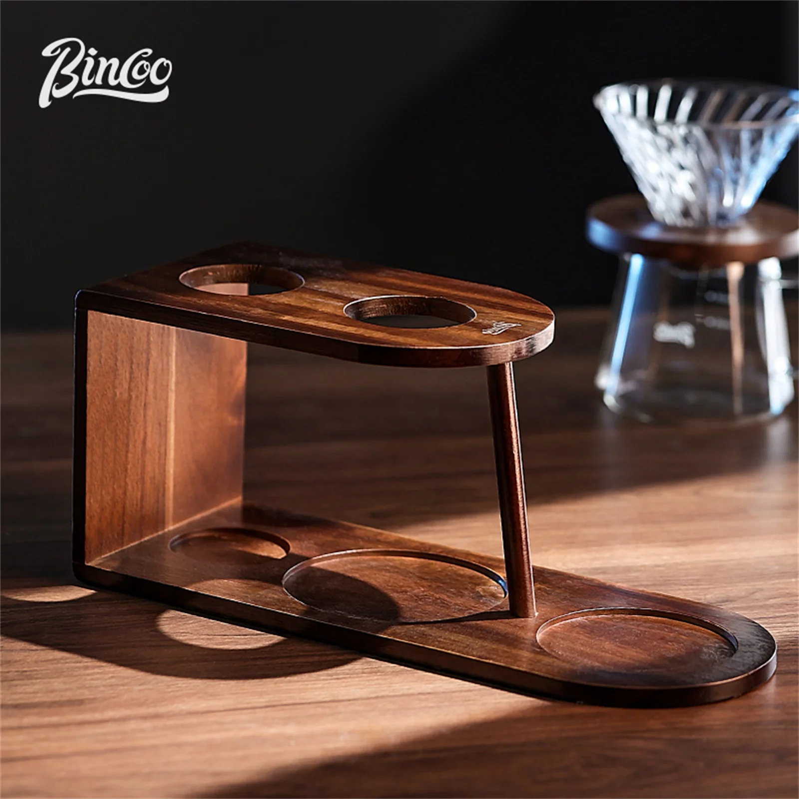 

Bincoo Coffee Bean Hand Grinder Storage Rack, Portable Home Storage, Filter Cup, Special Bracket Hand brewed Coffee Accessories
