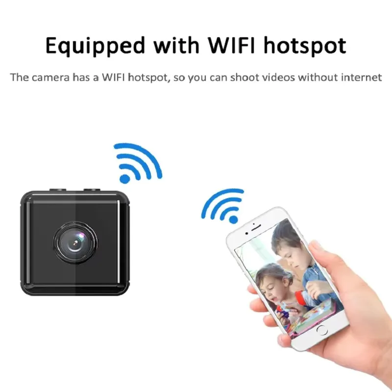 X6 Mini IP Camera WiFi Sports Camera HD 1080P Wireless Security Surveillance Built-in Battery Night Vision Smart Home Micro Cam image 5