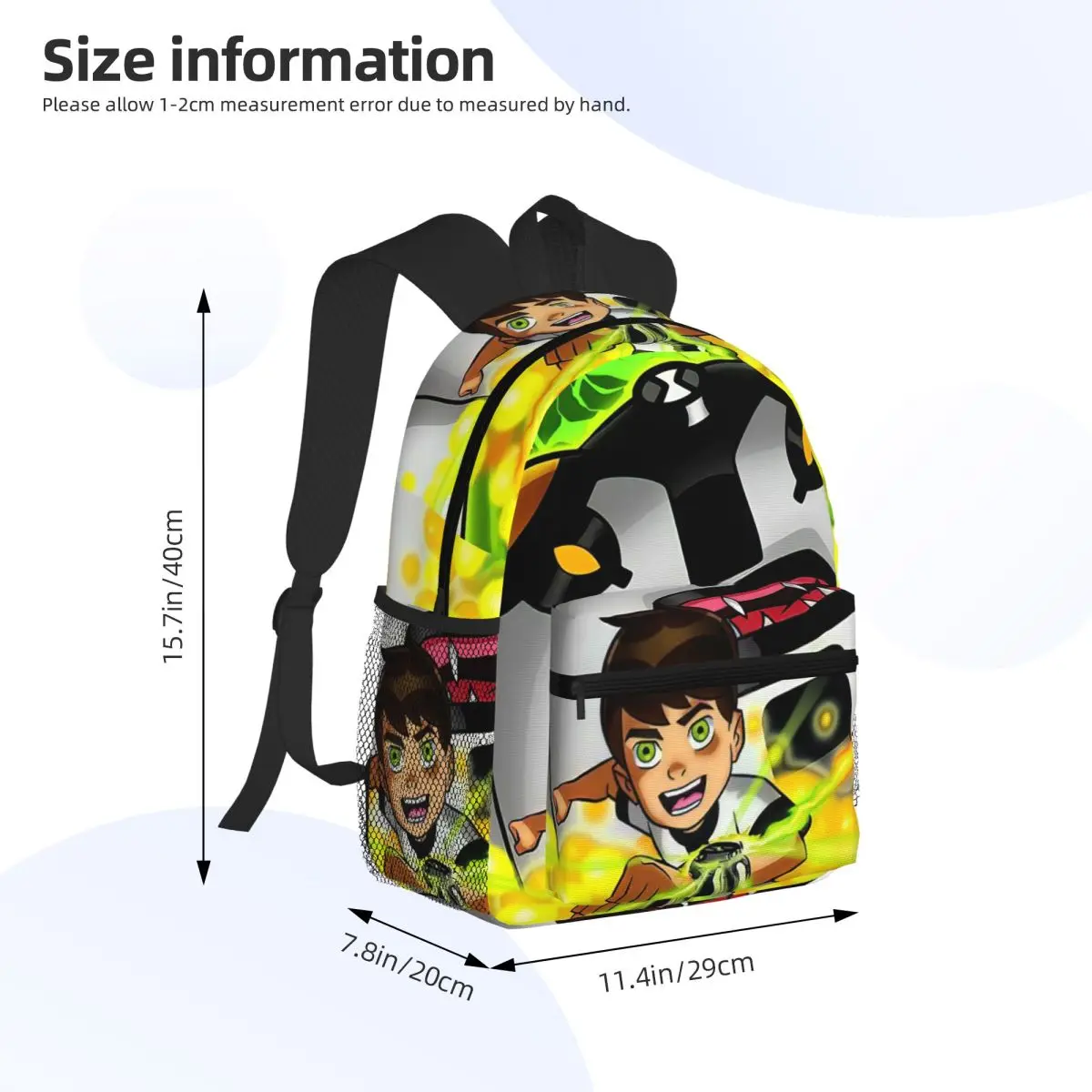 B-Ben-S 10 Student Backpack School Bag Hiking Travel Daypack for Men Women Fashion Bookbag Shoulder Bags