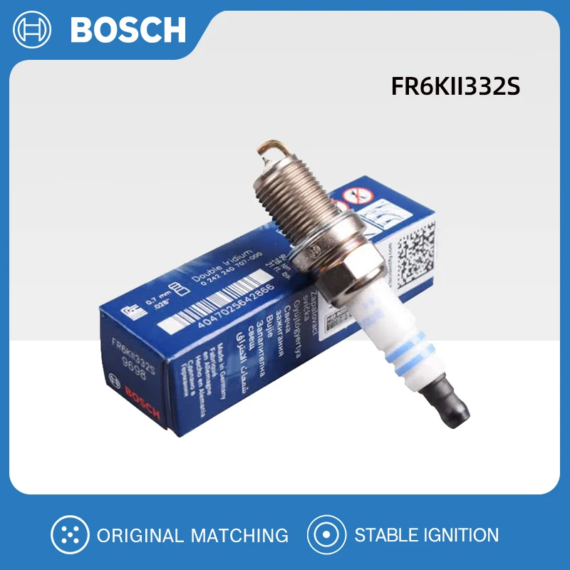 BOSCH 1/4/6 pcs FR6KII332S Iridium Spark Plug Fits for Chevrolet 55576026/55585517 Buick 55585517 VAUXHALL HOLDEN OPEL 55576026